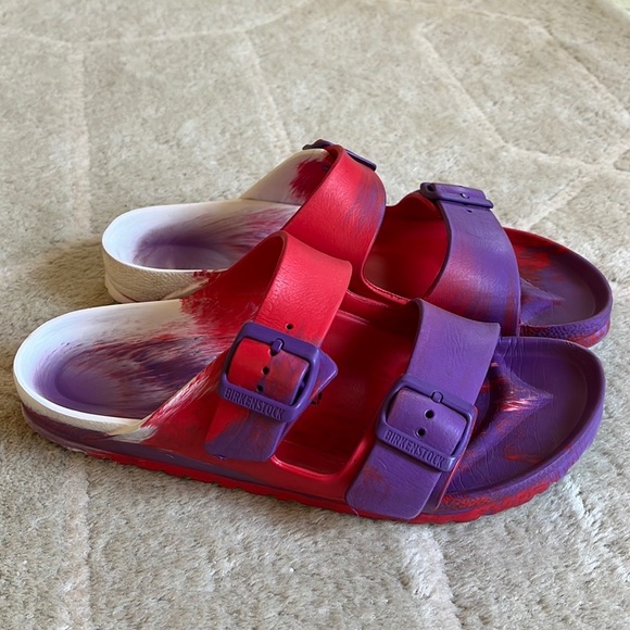 Birkenstock Shoes - Birkenstocks Arizona EVA Multicolor Bright Violet